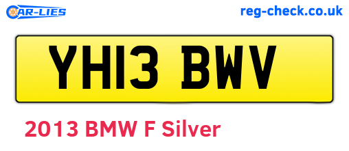 YH13BWV are the vehicle registration plates.
