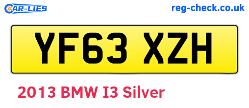 YF63XZH are the vehicle registration plates.