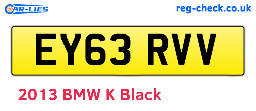 EY63RVV are the vehicle registration plates.