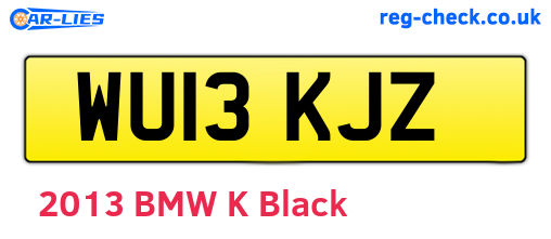 WU13KJZ are the vehicle registration plates.