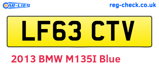 LF63CTV are the vehicle registration plates.