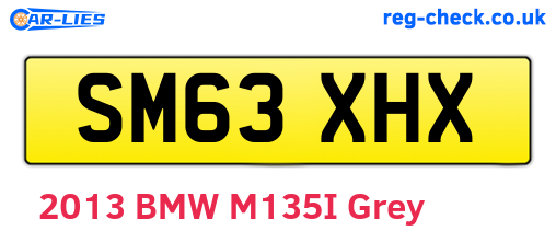 SM63XHX are the vehicle registration plates.