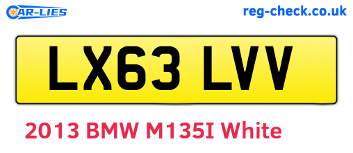 LX63LVV are the vehicle registration plates.