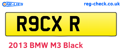 R9CXR are the vehicle registration plates.
