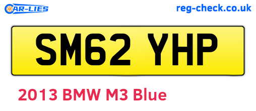 SM62YHP are the vehicle registration plates.