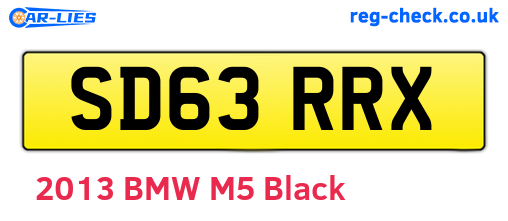 SD63RRX are the vehicle registration plates.