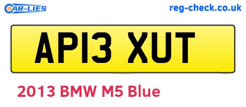 AP13XUT are the vehicle registration plates.