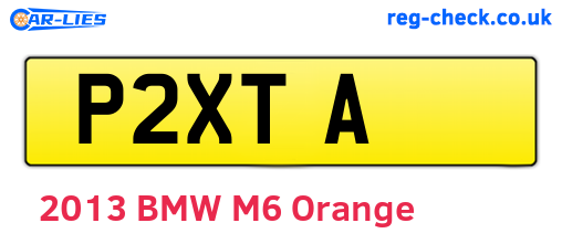 P2XTA are the vehicle registration plates.