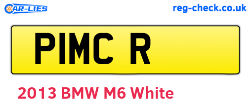 P1MCR are the vehicle registration plates.