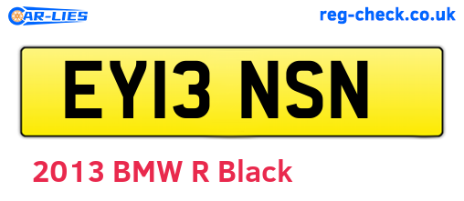 EY13NSN are the vehicle registration plates.