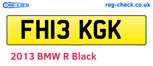 FH13KGK are the vehicle registration plates.