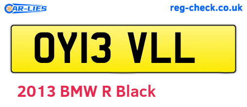 OY13VLL are the vehicle registration plates.