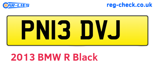 PN13DVJ are the vehicle registration plates.