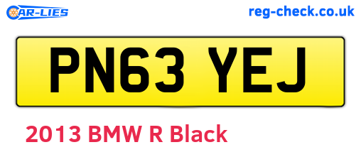 PN63YEJ are the vehicle registration plates.