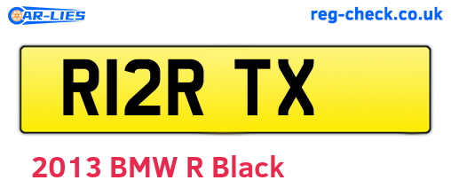R12RTX are the vehicle registration plates.