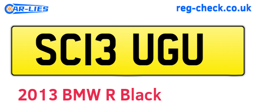 SC13UGU are the vehicle registration plates.
