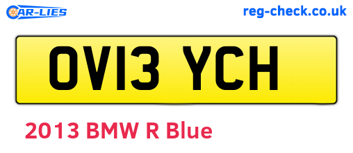 OV13YCH are the vehicle registration plates.