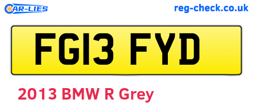 FG13FYD are the vehicle registration plates.