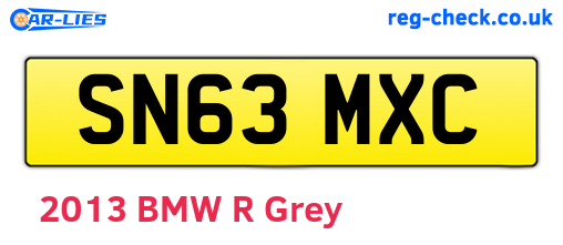 SN63MXC are the vehicle registration plates.