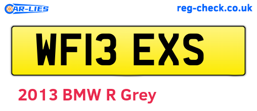 WF13EXS are the vehicle registration plates.