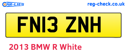 FN13ZNH are the vehicle registration plates.