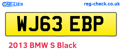 WJ63EBP are the vehicle registration plates.