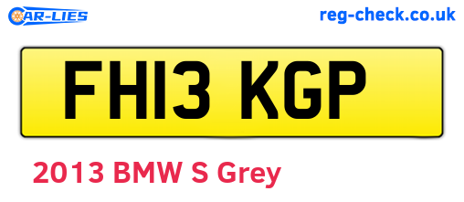 FH13KGP are the vehicle registration plates.