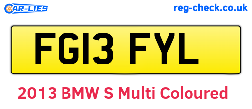 FG13FYL are the vehicle registration plates.