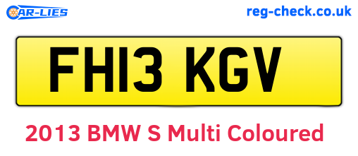 FH13KGV are the vehicle registration plates.