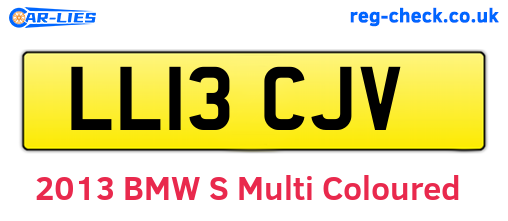 LL13CJV are the vehicle registration plates.