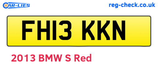FH13KKN are the vehicle registration plates.
