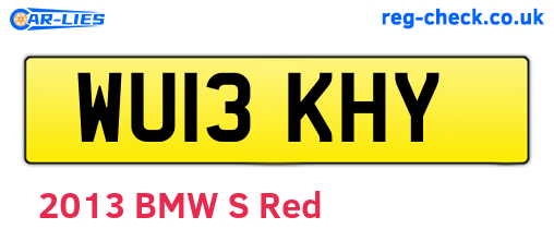 WU13KHY are the vehicle registration plates.