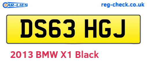 DS63HGJ are the vehicle registration plates.