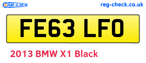 FE63LFO are the vehicle registration plates.