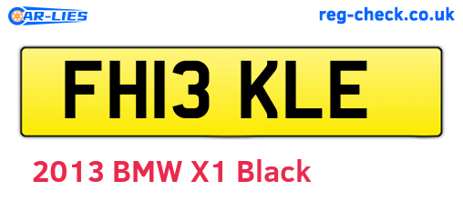 FH13KLE are the vehicle registration plates.