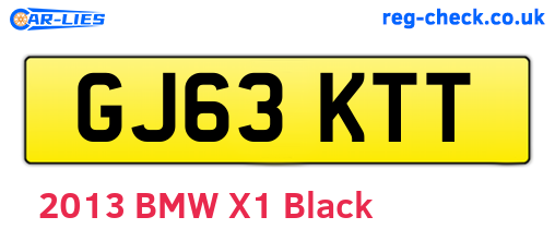 GJ63KTT are the vehicle registration plates.
