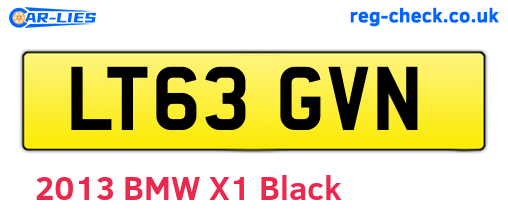 LT63GVN are the vehicle registration plates.