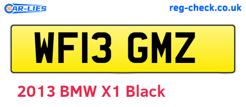 WF13GMZ are the vehicle registration plates.