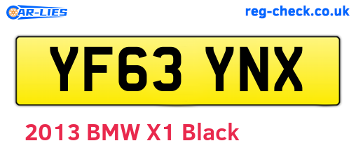 YF63YNX are the vehicle registration plates.