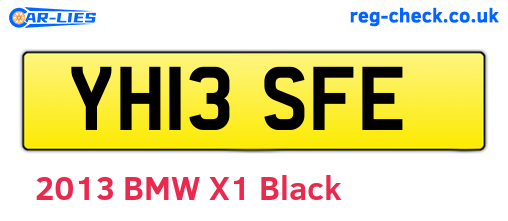 YH13SFE are the vehicle registration plates.