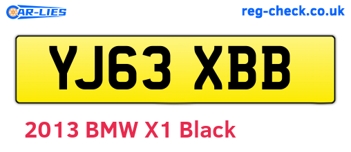 YJ63XBB are the vehicle registration plates.