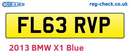 FL63RVP are the vehicle registration plates.
