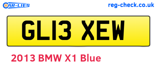 GL13XEW are the vehicle registration plates.