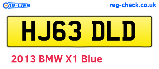 HJ63DLD are the vehicle registration plates.