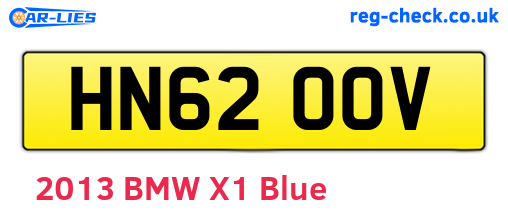 HN62OOV are the vehicle registration plates.