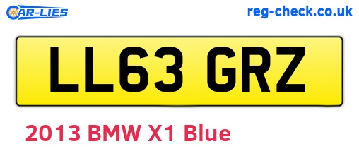 LL63GRZ are the vehicle registration plates.
