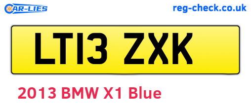 LT13ZXK are the vehicle registration plates.