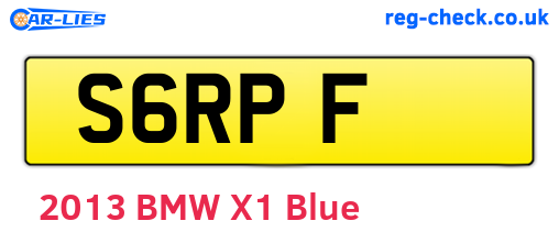 S6RPF are the vehicle registration plates.