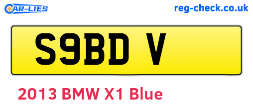 S9BDV are the vehicle registration plates.