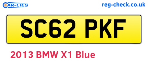SC62PKF are the vehicle registration plates.